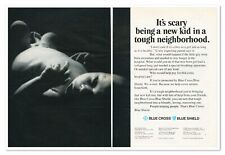 Print Ad Blue Cross Blue Shield New Kid Vintage 1972 2-Page Advertisement picture