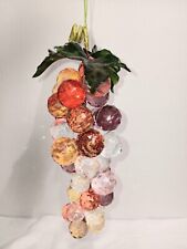 Vintage MCM Lucite Multicolored Cluster Grapes picture