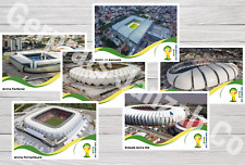 12 Postcards 2014 World Cup postcard Brazil FIFA FOOTBALL STADIUM soccer ESTADIO picture