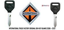 2 PC INTERNATIONAL Navistar TRUCK FACTORY ORIGINAL OEM KEY BLANKS 2006 – 2023 picture
