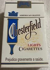 Vintage Chesterfield Lights Filter Cigarette Cigarettes Cigarette Paper Box picture