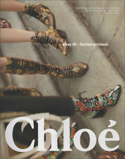 CHLOE Footwear 1-Page Magazine PRINT AD Spring 2018 women wearing boots picture