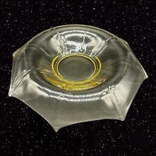 Vintage Yellow Console Dish Platter Bowl Depression Glass Indiana Glass 11”W 2”T picture