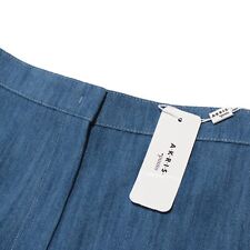 Akris Punto NWT Filia Denim Shorts Size 8 in Medium Blue Cotton Blend picture