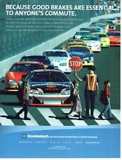 2006 GOODWRENCH NASCAR PRINT AD WALL ART - GOOD BRAKES - SCHOOL CROSSING GUARD picture