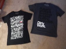 2 rare ALL TIME LOW girls shirts, glamour kills, size M AND L, space, emo tee picture
