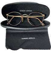 Vintage Giorgio Armani Round 49-20-135 112 713 Tortoise ItaLy Frame Eyeglasses picture