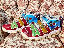 Custom Painted Nike Air More Uptempo Men's 11.5 Disney Donald/Scrooge picture