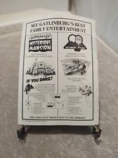 Vintage 1982 Print Advertisement ~ GATLINBURG ~ Mysterious Mansion ~ 8.5