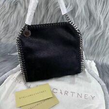 STELLA MCCARTNEY FALABELLA Mini Tote Bag Handbag 2way Chain Black 19cm x 18 x 3 picture