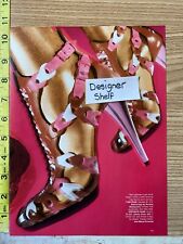 Balenciaga Pink Strappy Shoes Fashion 2007 Editorial Photo Photograph picture
