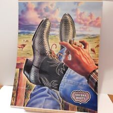 VTG Nocona Boots Advertising Poster 1979 18”x23” Western Wear Scorpion Alex Ebel picture