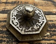 Antique Victorian? Cast Iron Or Bronze? Paperweight With Ornate Design picture