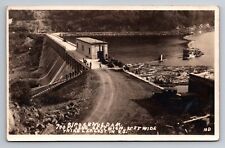 RPPC Ripogenus Dam Millinocket Maine  Circa 1924 Real Photo Postcard picture