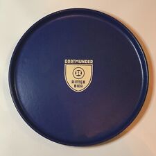Rare Dortmunder Ritter Bier R Shield Blue Round Serving Tray Germany 6356 46 picture