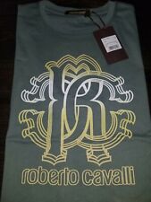 Roberto Cavalli HST611 A475 Graphic Crew Neck Cotton T-Shirt picture