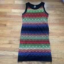 M Missoni Multicolor Knit Dress Size 14 picture