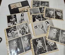 105 VINTAGE RISQUE BLACK & WHITE PHOTOS TOPLESS BUSTY MATURE LINGERIE BETTY PAGE picture