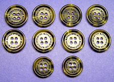 BUFFALO DAVID BITTON REPLACEMENT BUTTONS 10 HORN EFFECT , GOOD USED COND. picture