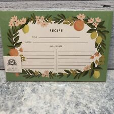 Rifle Paper Co Orange Citrus Floral Recipe Cards Set Of 12 picture