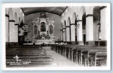 Matamoros Tamaulipas Mexico Postcard Interior De La Parroquia c1920's RPPC Photo picture
