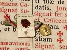 RARE RELIC St Therese Jesus Inf.: Special 1° class wax seal  with Our Lady medal picture