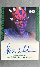 2015 Star Wars Chrome Perspectives Sam Witwer Darth Maul Auto picture