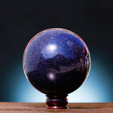 16CM Large Blue Goldstone Healing Energy  Power Chakra Spirit Stone Sphere Ball picture