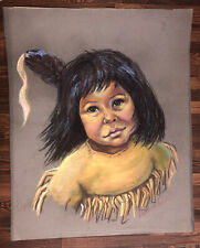 Pastel Drawing Painting By Native American Cherokee Dorothy May Strait picture