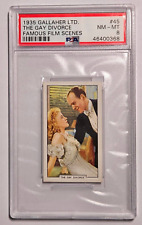 1935 Gallaher Film Scenes #45 FRED ASTAIRE & GINGER ROGERS The Gay Divorce PSA 8 picture