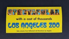 1968 Los Angeles Zoo Multi-Fold Brochure ~ California  picture