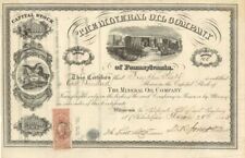 Mineral Oil Co. of Pennsylvania - Stock Certificate - Oil Stocks and Bonds picture