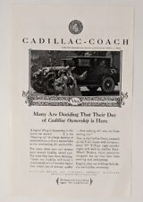 1923 Cadillac Coach V-63 Closed Model Vintage Print Ad Rare EUC Original picture