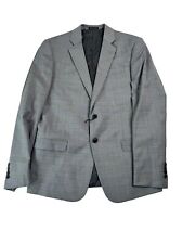AX Armani Exchange Men's Slim-Fit Plaid Suit Jacket 38S Grey / Light Blue picture