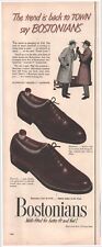 1950 Bostonians Men's Shoes Vintage Original Magazine Print Ad picture