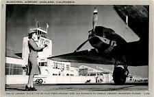 Municipal Airport, Oakland, California, United States, expansion, Postcard picture