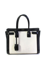 Yves Saint Laurent Womens Sac De Jour Shoulder Handbag Black White Y23073238 picture