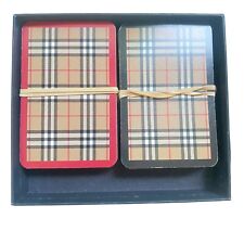 Burberry Novacheck Playing Cards Opened 2 Sets Complete Good Condition Vintage picture