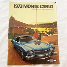 1973 Chevrolet Monte Carlo Original Sales Brochure Catalog Landau S Vintage picture