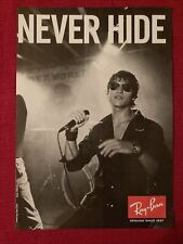 Ray-Ban Eyewear RB3025 Singer Onstage 2006 Print Ad - Great to frame picture
