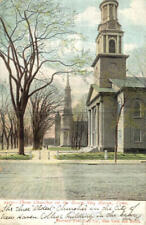1906 New Haven,CT Three Churches On The Green Connecticut Souvenir Post Card Co. picture