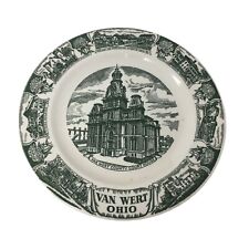 Vintage Van Wert Ohio County Court House Collectible Plate picture