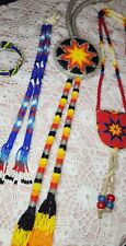 Small Lot Of Native American Peyote Stitched Items Gently Used Condition picture