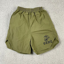 USMC Green Running Shorts Boys Youth Size Large Official Trooper Green picture