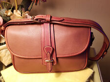 Sale Auth Dooney & Bourke Tan Pebble Grain Leather Equestrian Shoulder Bag picture