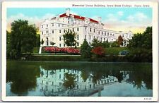 1941 Memorial Union Building Iowa State College Ames Iowa IA Posted Postcard picture