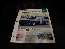 1964-1970 Renault 8 Gordini Spec Sheet Brochure Photo Poster 69 68 67 picture