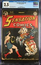 Sensation Comics #62 CGC GD+ 2.5 Early Wonder Woman Harry Peter Cover picture