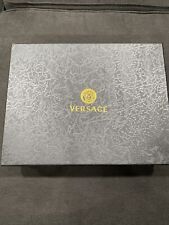 Versace Black Virtus Gala Espresso Coffee Cup Mug &Saucer Coaster Side Rosenthal picture