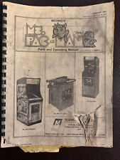 1982 Ms. Pac-Man Bally Midway Mfg Co 595 602 599 Parts Operating Manual Catalog picture